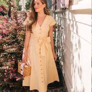 Gal Meets Glam Vanessa Dress in Yellow, Size 4